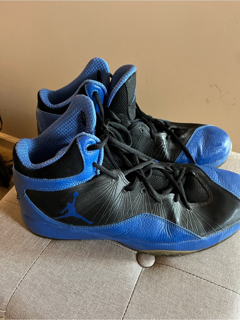 Air Jordan Nike Fly Wade 2 black & Royal  blue sneakers 453640–003 – size 13